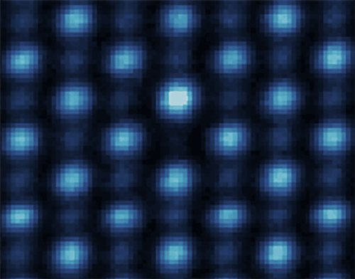 An animation shows how researchers controlled the movement of atoms. 