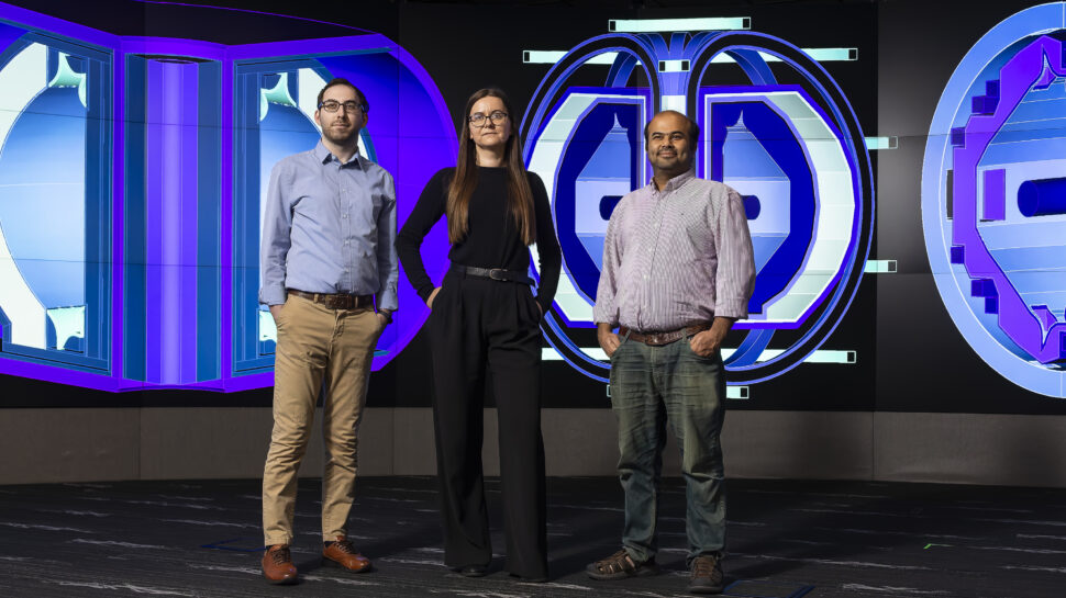 researchers presenting Tokamak CFD modeling