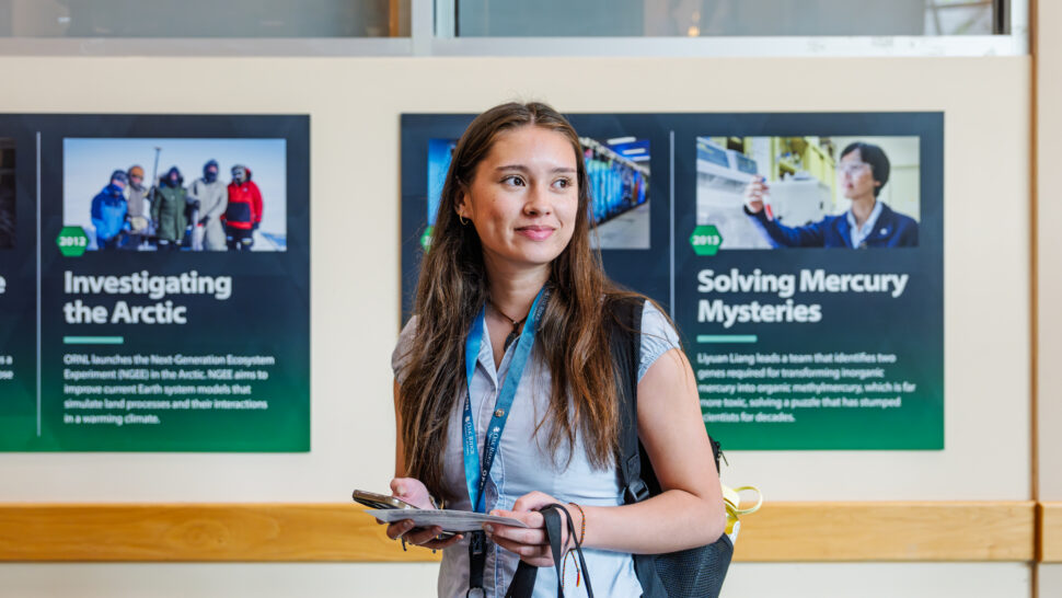 Aimee Brown during student onboarding activities at Oak Ridge National Laboratory.