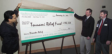 Oak Ridge National Lab, UT-Battelle tsunami relief fund totals nearly $200,000