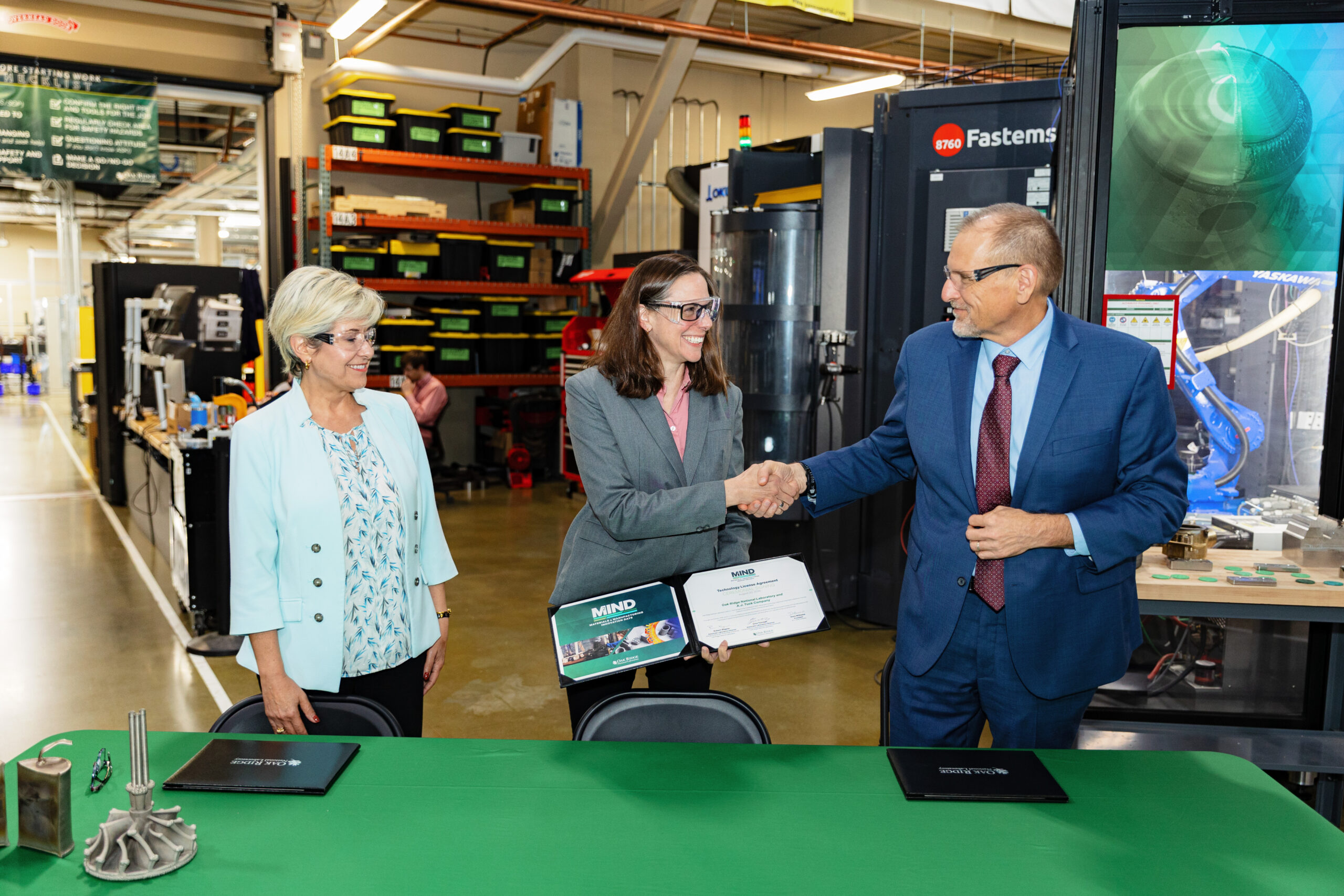 ORNL signs partnership agreement with electroforming company AJ Tuck.