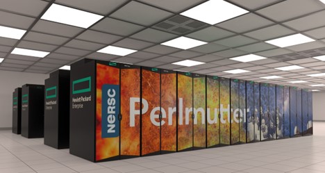 A orange and yellow tye-dye pattern wall with the words Perimutter
